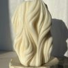 stearinlys soyavoks økologisk lys designerlys designer beige hvid stil dekoration deko hjemme ild håndlavet handmade allergivenlig